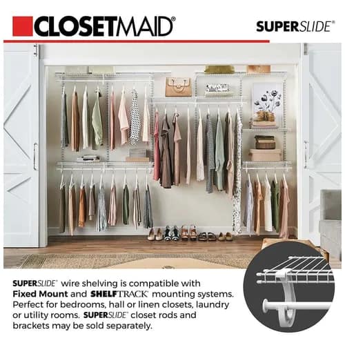 ClosetMaid ShelfTrack 20 in. x .5 in. White Shelf Bracket Northbay